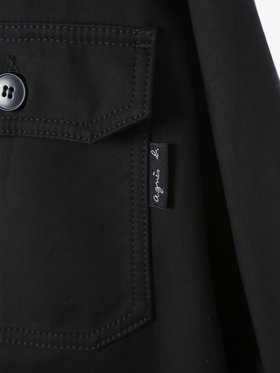 HOMME メンズ メンズ コットン オーバーシャツ ブラック