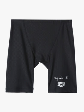 HOMME メンズ agnes b. x arena メンズ ハーフレッグスパッツ スイムウェア ブラック