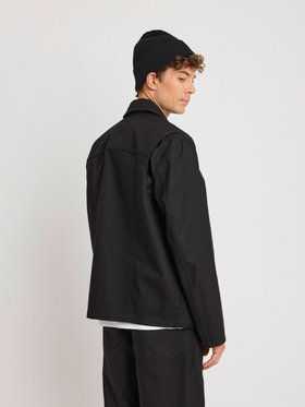 HOMME メンズ メンズ コットン オーバーシャツ ブラック