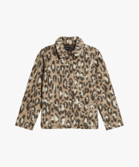 FEMME ウィメンズ レオパード 長袖 ジャケット ベージュ