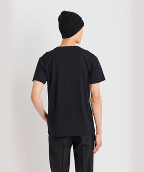 HOMME メンズ メンズ アイコニック プリント コットン 半袖 Tシャツ "Etoile" ブラック