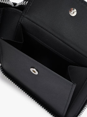 VOYAGE メンズ バッグ＆ウォレット 【Outlet】フォトプリント レザー ラウンドジップ 二つ折り  ウォレット ZAH04A-01 ブラック