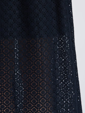 To b. by agnès b. 【Outlet】オプティカルレーススカート ネイビー