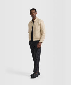 HOMME メンズ メンズ フォトプリント 長袖 ジャケット "Chet" ベージュ