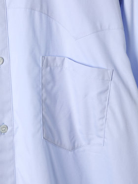 HOMME メンズ agnes b. x NH ウェスタンシャツ ネイビー