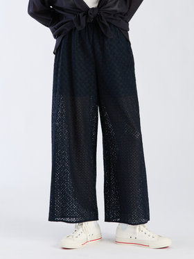 To b. by agnès b. 【Outlet】オプティカルレースパンツ ネイビー