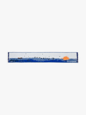 FEMME ウィメンズ KG96 ECHARPE SOS MEDITERRANEE マフラー ブルー系その他