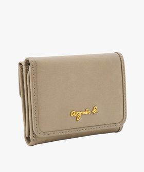 VOYAGE ウィメンズ バッグ＆ウォレット レザー 三つ折り ウォレット "Nathalie" BBW02-02 ベージュ
