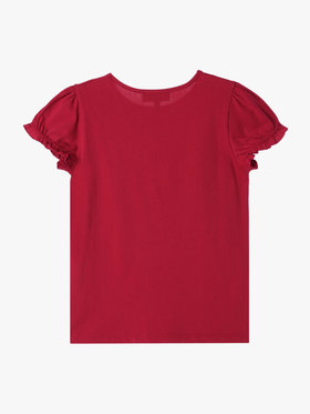 ENFANT ガールズ キッズ ハートプリント コットン 半袖 Tシャツ レッド系その他