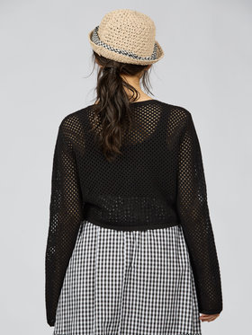 To b. by agnès b. 【Outlet】メッシュニットボレロ ブラック