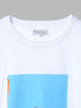 HOMME メンズ SEV0 TS BRANDO アーティストTシャツ Jiro Konami ホワイト