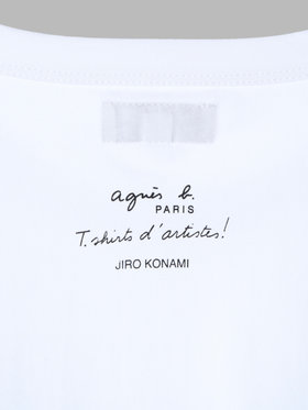 HOMME メンズ SEV0 TS BRANDO アーティストTシャツ Jiro Konami ホワイト