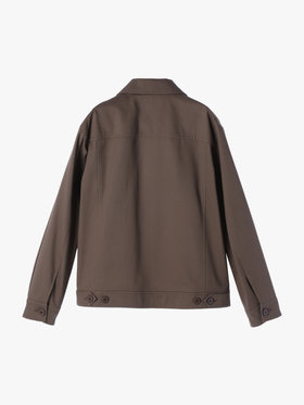 HOMME メンズ メンズ コットン 長袖 ジップアップジャケット ”Chet” グレー系その他