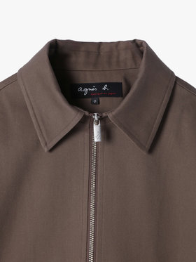 HOMME メンズ メンズ コットン 長袖 ジップアップジャケット ”Chet” グレー系その他