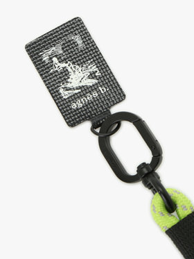 VOYAGE メンズ バッグ＆ウォレット ロング モバイルストラップ ”Trip” ZAH09-01 ブラック×イエロー