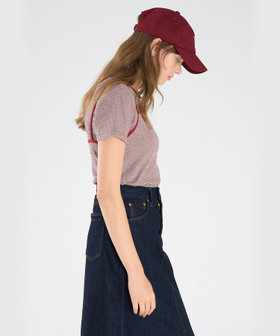 To b. by agnès b. ボーダー キャミソール＆Tシャツ グレー