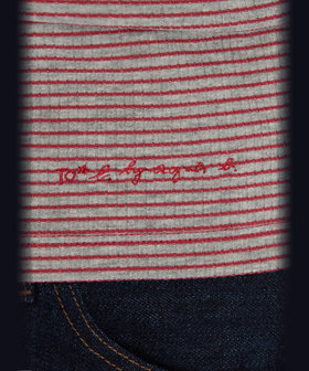 To b. by agnès b. ボーダー キャミソール＆Tシャツ グレー