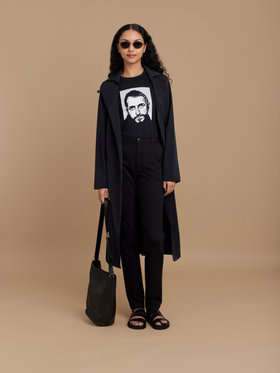 FEMME ウィメンズ 【Outlet】ベルト付きコート ブラック