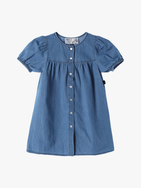 ENFANT ベビー TN45 L ROBE ベビー ワンピースプレッション ブルー