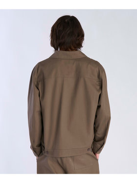 HOMME メンズ メンズ コットン 長袖 ジップアップジャケット ”Chet” グレー系その他