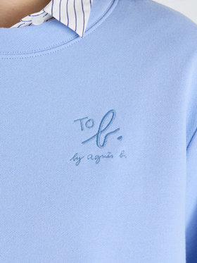 To b. by agnès b. 【Outlet】ロゴボーイズスウェット ブルー