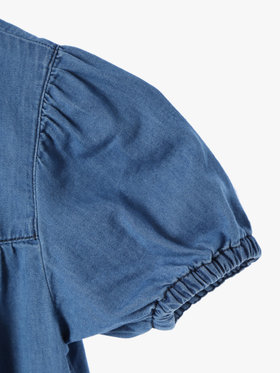 ENFANT ベビー TN45 L ROBE ベビー ワンピースプレッション ブルー