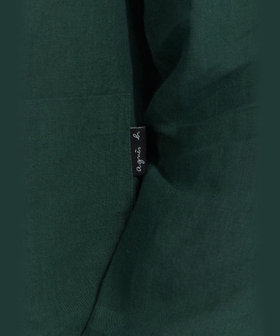 HOMME メンズ メンズ リネン 長袖 シャツ カーディガン グリーン