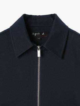 HOMME メンズ メンズ コットン 長袖 ジップアップジャケット ”Chet” ブルー系その他