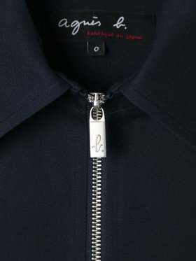 HOMME メンズ メンズ コットン 長袖 ジップアップジャケット ”Chet” ブルー系その他