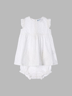 ENFANT ベビー TW11 L ROBE BLOOMER ベビー ワンピースブルマ ホワイト