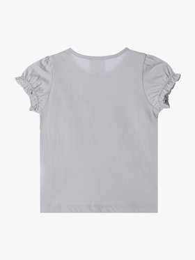 ENFANT ベビー ベビー ハートプリント コットン 半袖 Tシャツ グレー