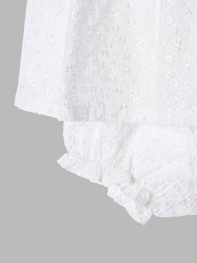 ENFANT ベビー TW11 L ROBE BLOOMER ベビー ワンピースブルマ ホワイト