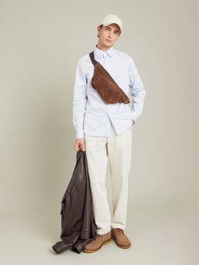 HOMME メンズ UQ36 CHEMISE シャツ ブルー