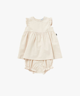 ENFANT ベビー ベビー コットンリネン ノースリーブ ワンピース ベージュ系その他