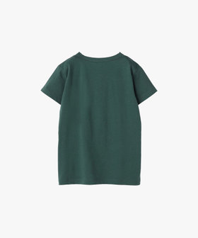 ENFANT ユニセックス キッズ "b." ロゴ 刺繍 コットン 半袖 Tシャツ "Pirate" グリーン