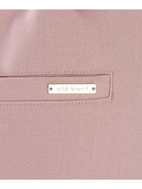 To b. by agnès b. ツイル ストレッチ タックパンツ ピンク