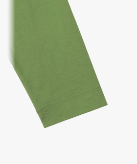 HOMME メンズ メンズ オーガニックコットン 長袖 カーディガンプレッション グリーン系その他