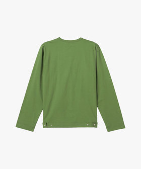 HOMME メンズ メンズ オーガニックコットン 長袖 カーディガンプレッション グリーン系その他