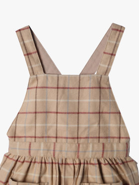 ENFANT ベビー 【Outlet】ベビーチェック コットン フレア ワンピース ベージュ