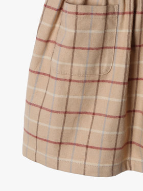 ENFANT ベビー 【Outlet】ベビーチェック コットン フレア ワンピース ベージュ