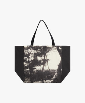 FEMME ウィメンズ フォトプリント コットンキャンバス トートバッグ "Arbre" ブラック