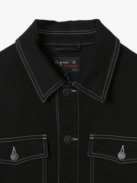 HOMME メンズ メンズ デニム ジャケット ”Ixone” ブラック