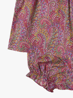 ENFANT ベビー ベビー リバティプリント コットン ワンピース&ブルマ セット ピンク