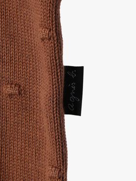 ENFANT ユニセックス キッズ ドット コットン 長袖 カーディガン ピンクゴールド