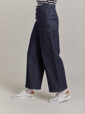 FEMME ウィメンズ 【Outlet】デニム ワイドパンツ ネイビー