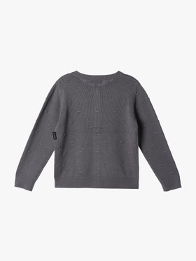ENFANT ユニセックス キッズ ドット コットン 長袖 カーディガン グレー