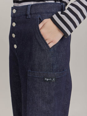 FEMME ウィメンズ 【Outlet】デニム ワイドパンツ ネイビー