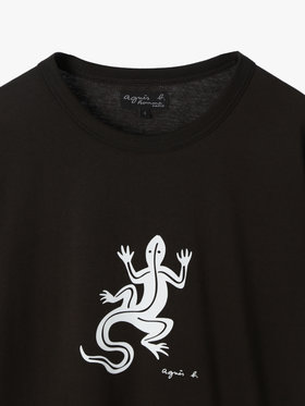 HOMME メンズ メンズ アイコニック コットン 半袖 Tシャツ ”Lezard” ブラウン系その他
