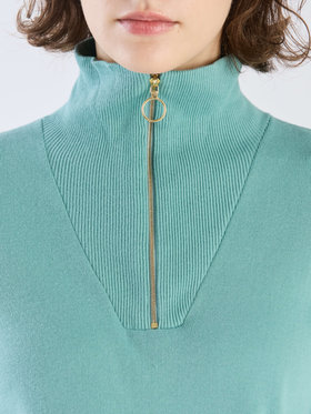 FEMME ウィメンズ 【Outlet】J155 SWEAT コットンニットジップスウェット グリーン