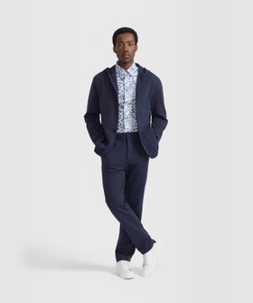 HOMME メンズ メンズ ミラノコットンブレンド 長袖 ジャケット "Gaspard" ブルー系その他